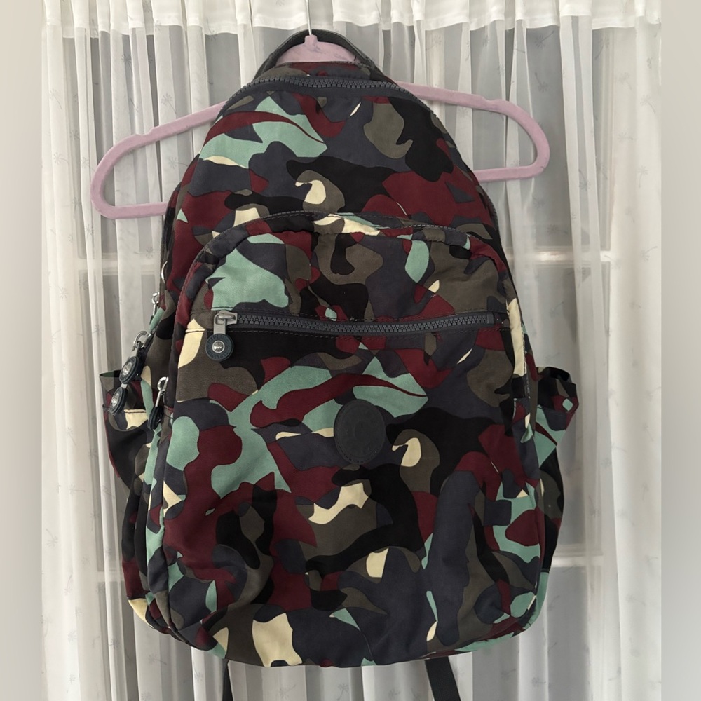 Kipling Multicolor Camouflage Backpack - image 2